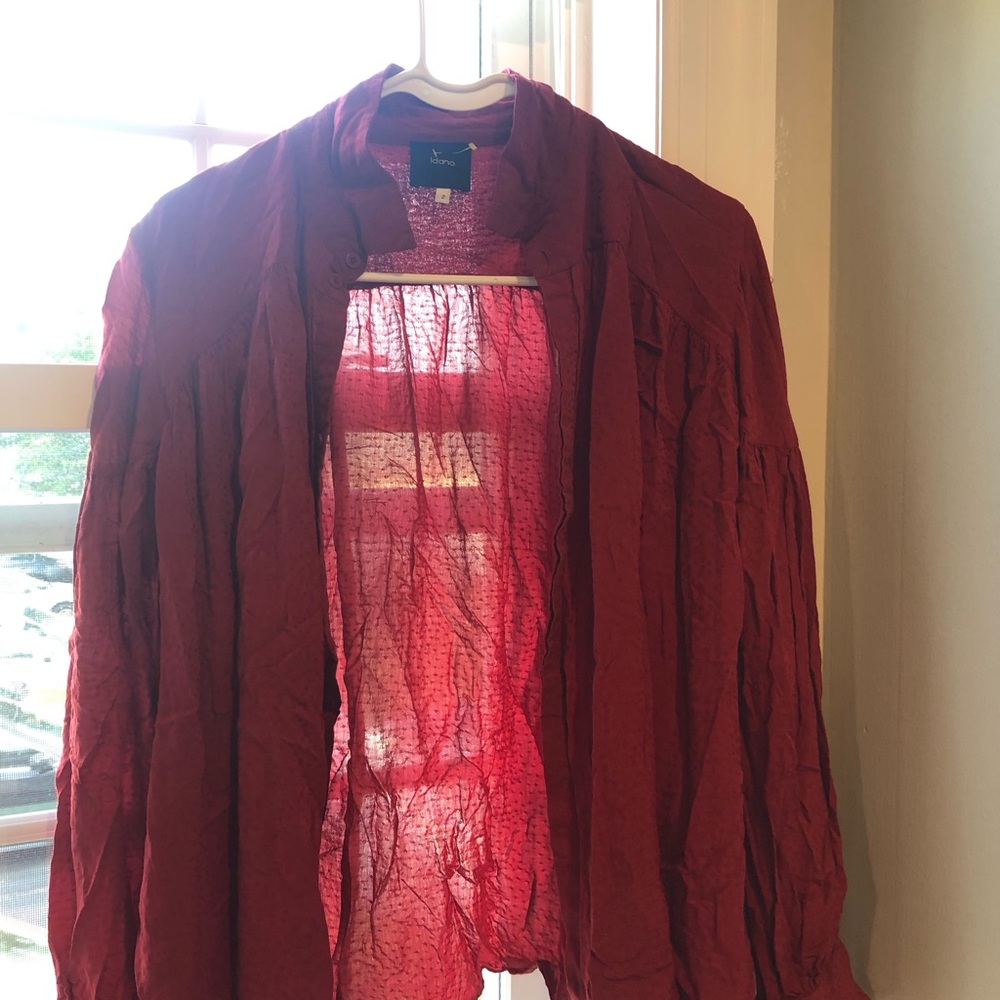 Idano 100% Viscose Long Sleeve Blouse